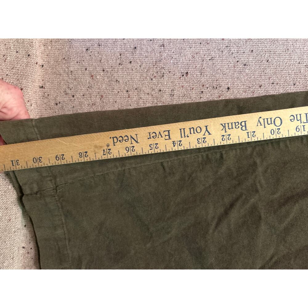 Pilcro Anthropologie Wide Leg Corduroy Pants 25 Olive Green Academia - Picture 3 of 7